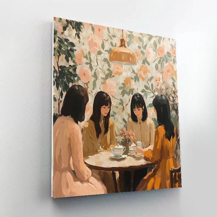 Édouard Vuillard Inspired Tea With Friends Number painting