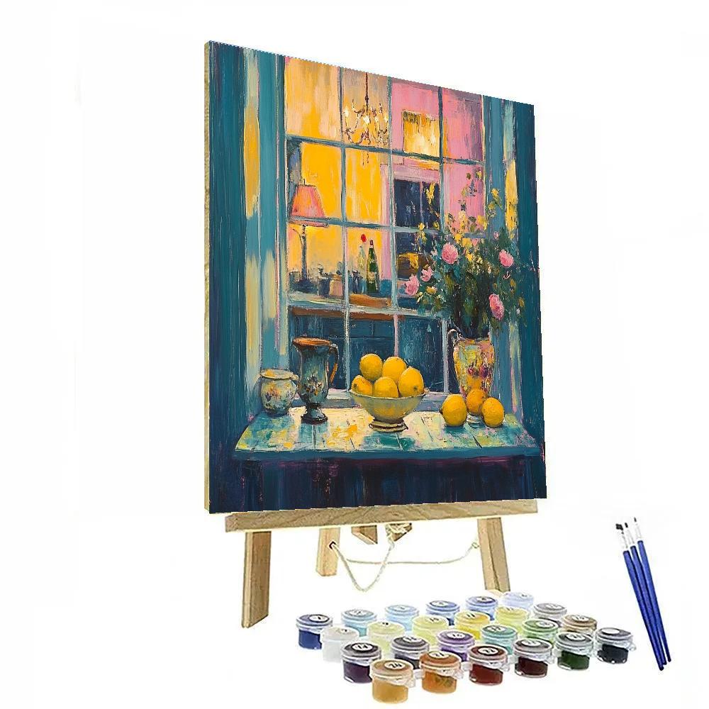 Pierre Bonnard Inspired Evening Kitchen Window paint by color