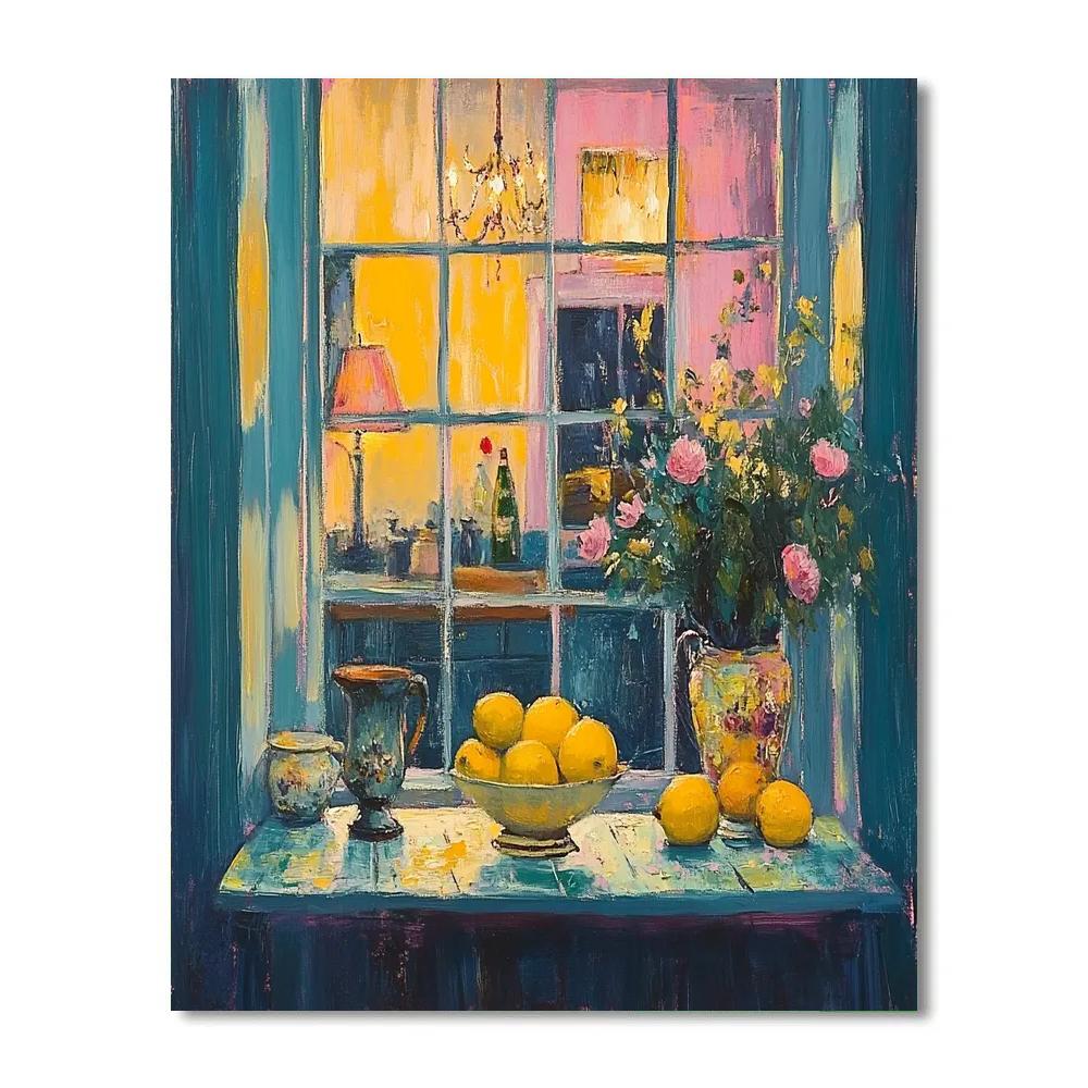 Pierre Bonnard Inspired Evening Kitchen Window paint by color