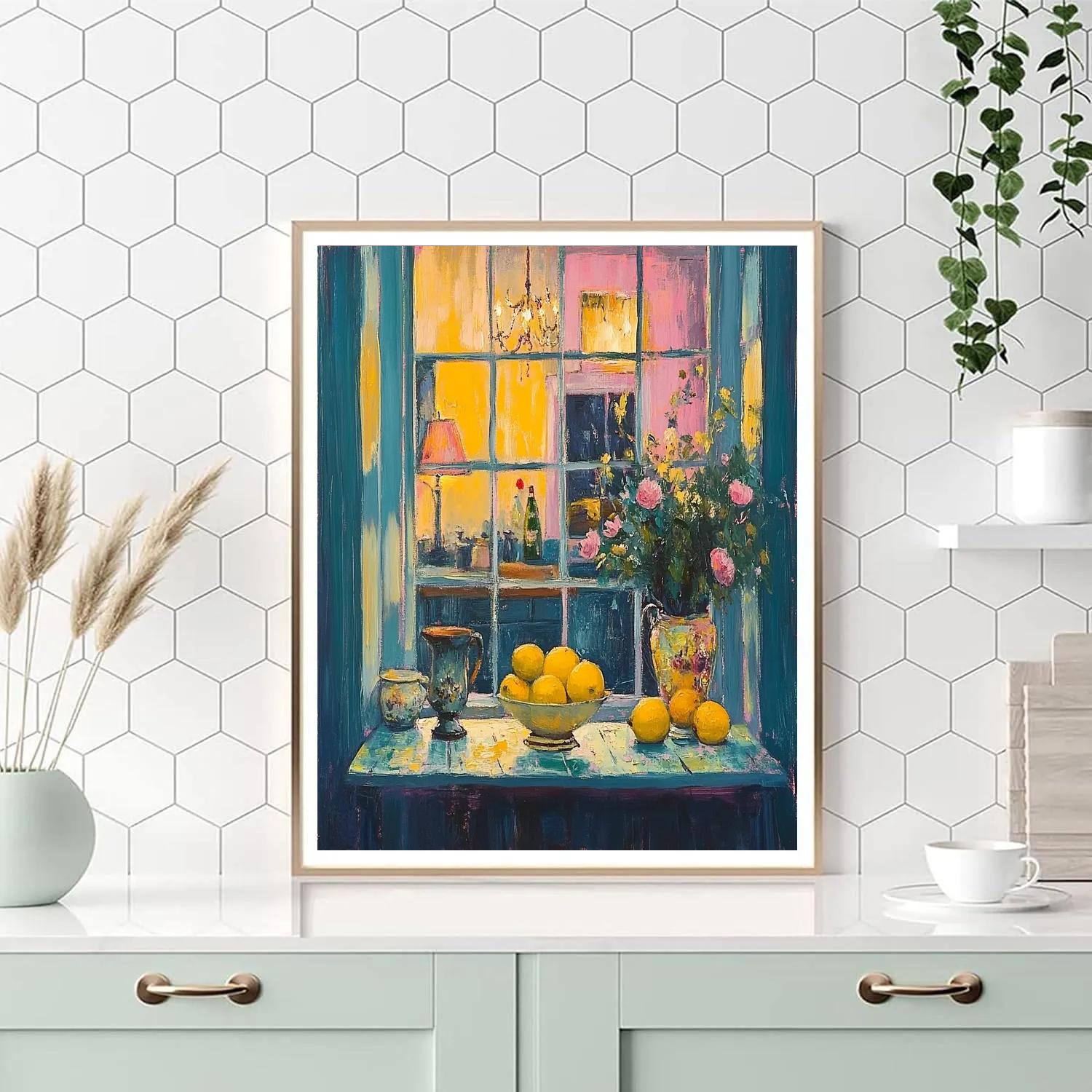 Pierre Bonnard Inspired Evening Kitchen Window paint by color