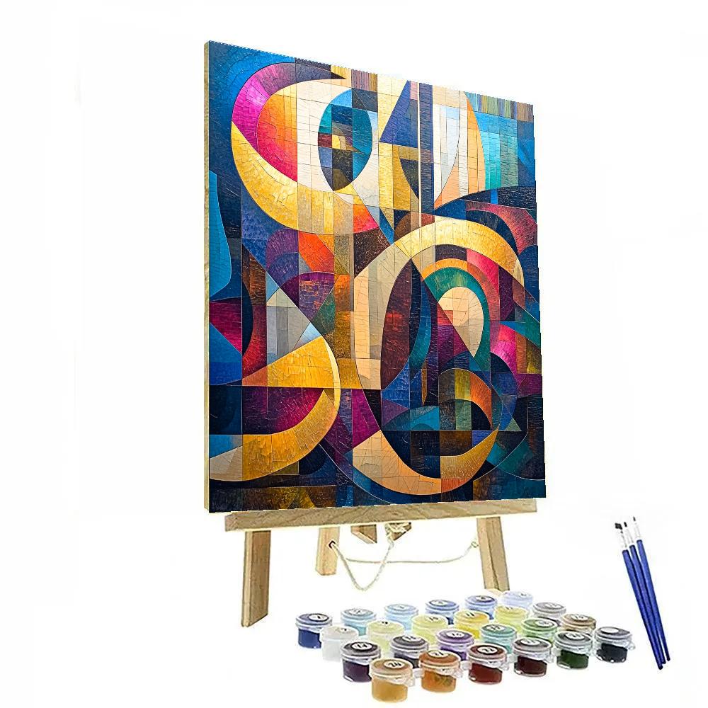 Wassily Kandinsky Inspired Aurora Concert Number painting