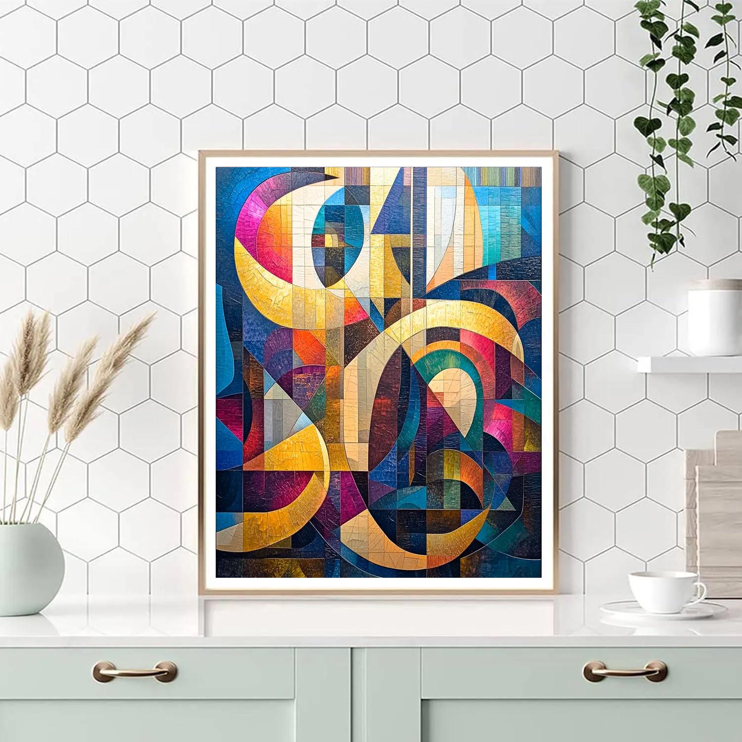 Wassily Kandinsky Inspired Aurora Concert Number painting