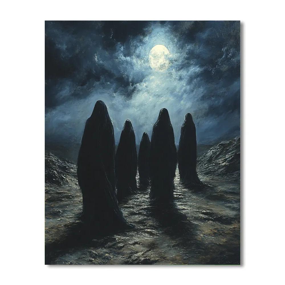 Francisco Goya Inspired Night Procession Numbered painting kits