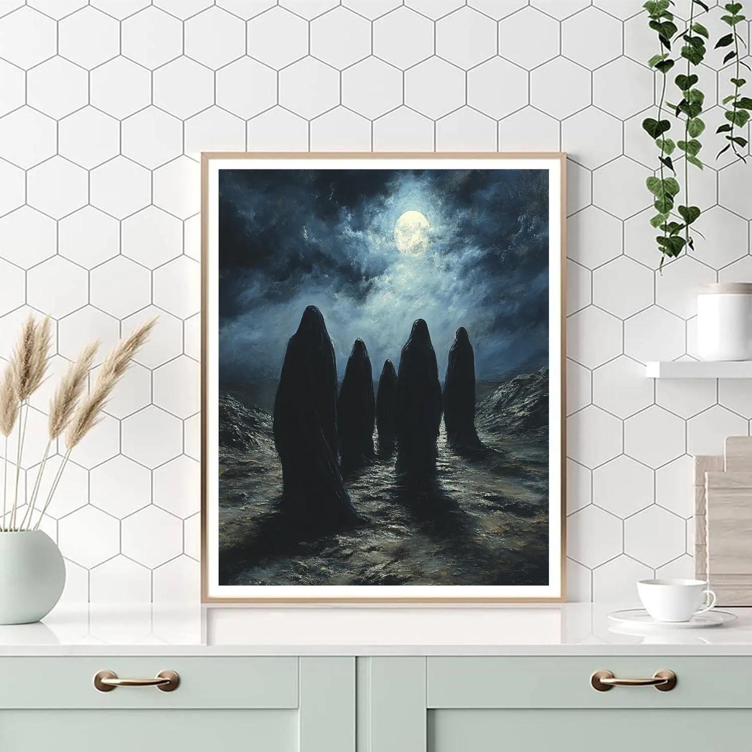 Francisco Goya Inspired Night Procession Numbered painting kits