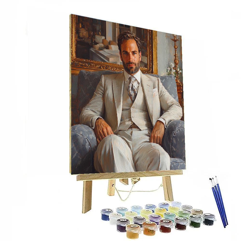 John Singer Sargent Inspired Prominent Architect DIY paint by numbers
