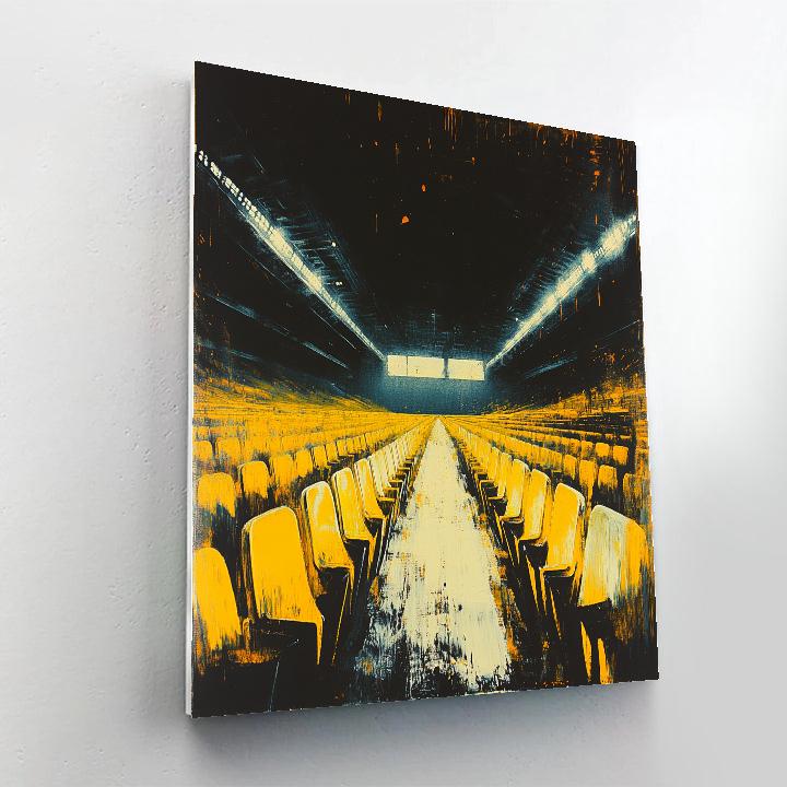 Francis Bacon Inspired Empty Stadium Numbered painting kits