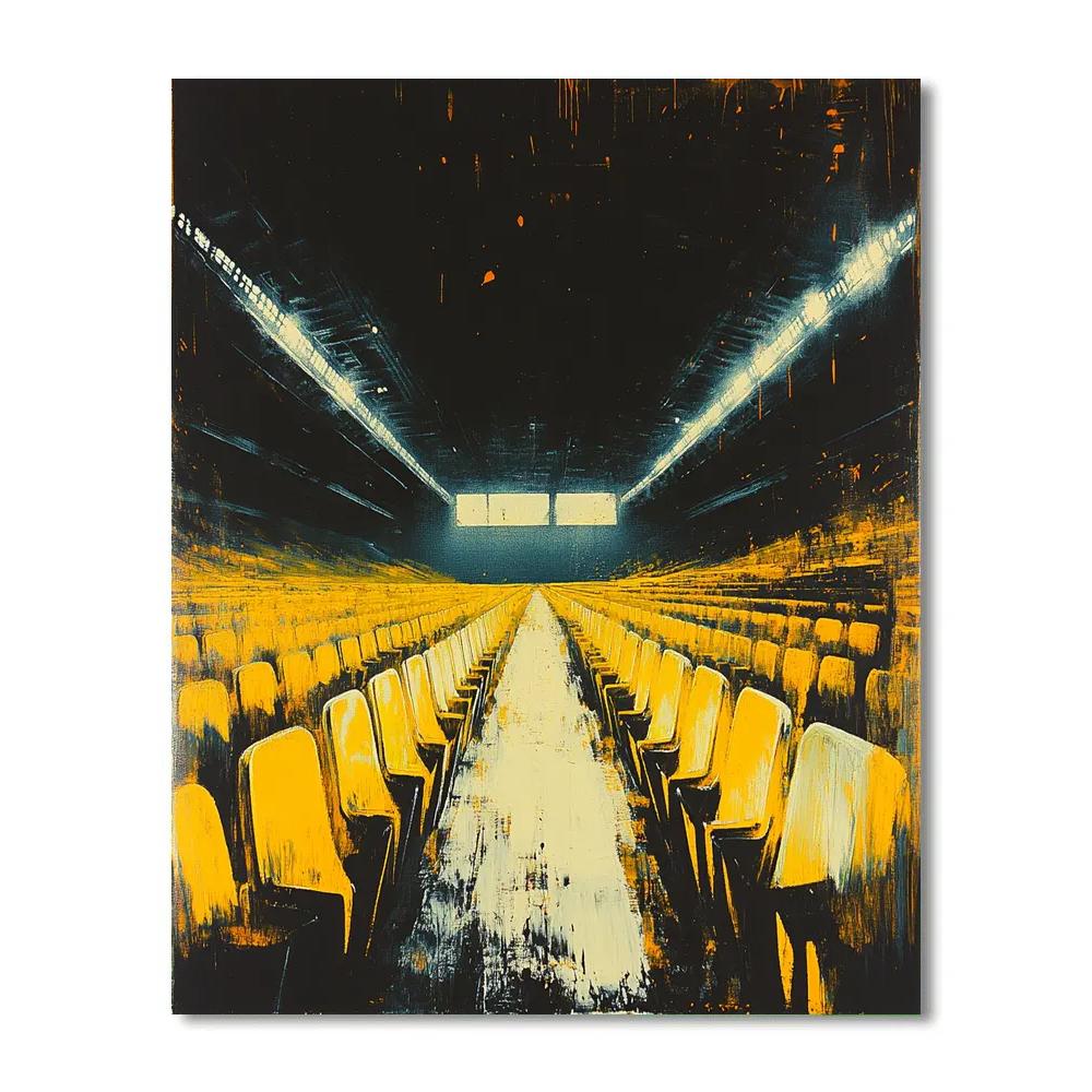 Francis Bacon Inspired Empty Stadium Numbered painting kits