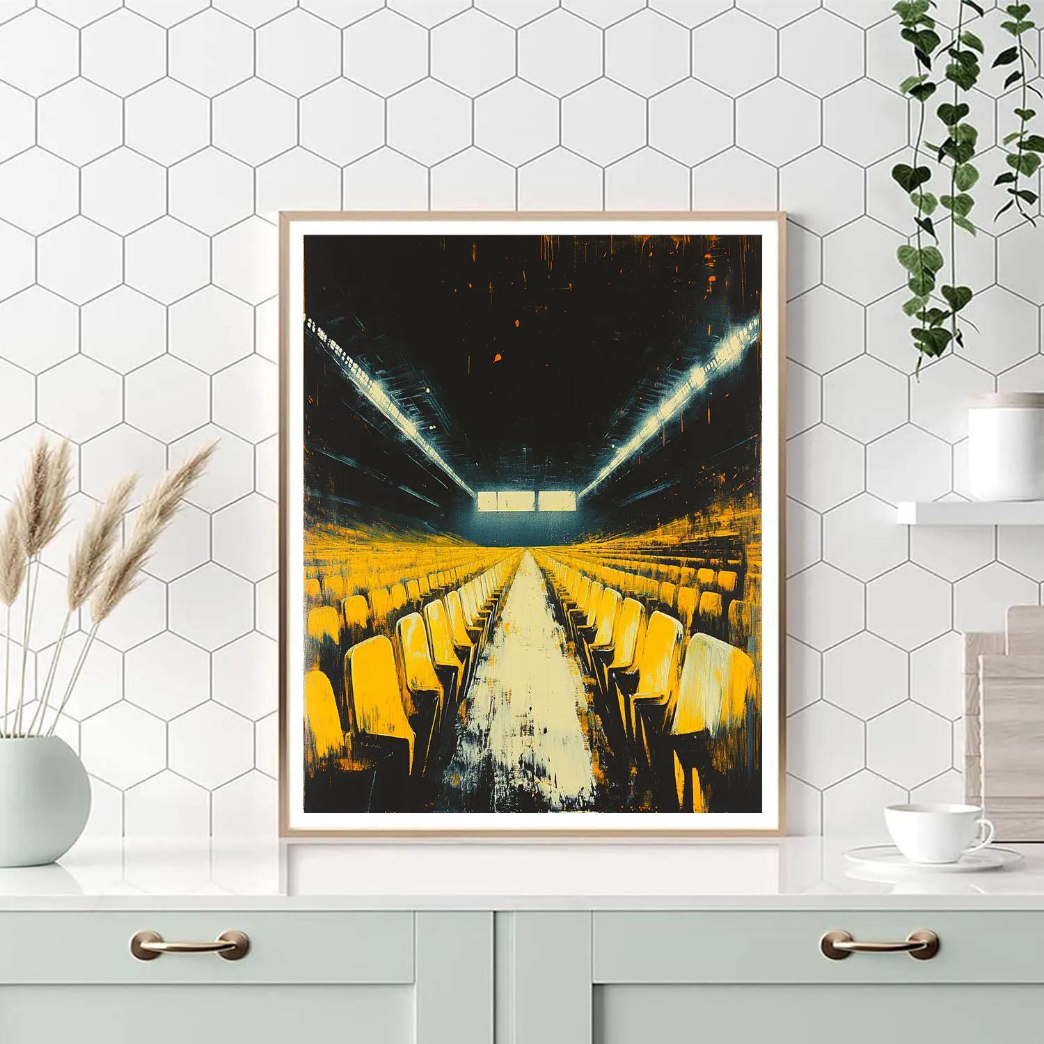 Francis Bacon Inspired Empty Stadium Numbered painting kits