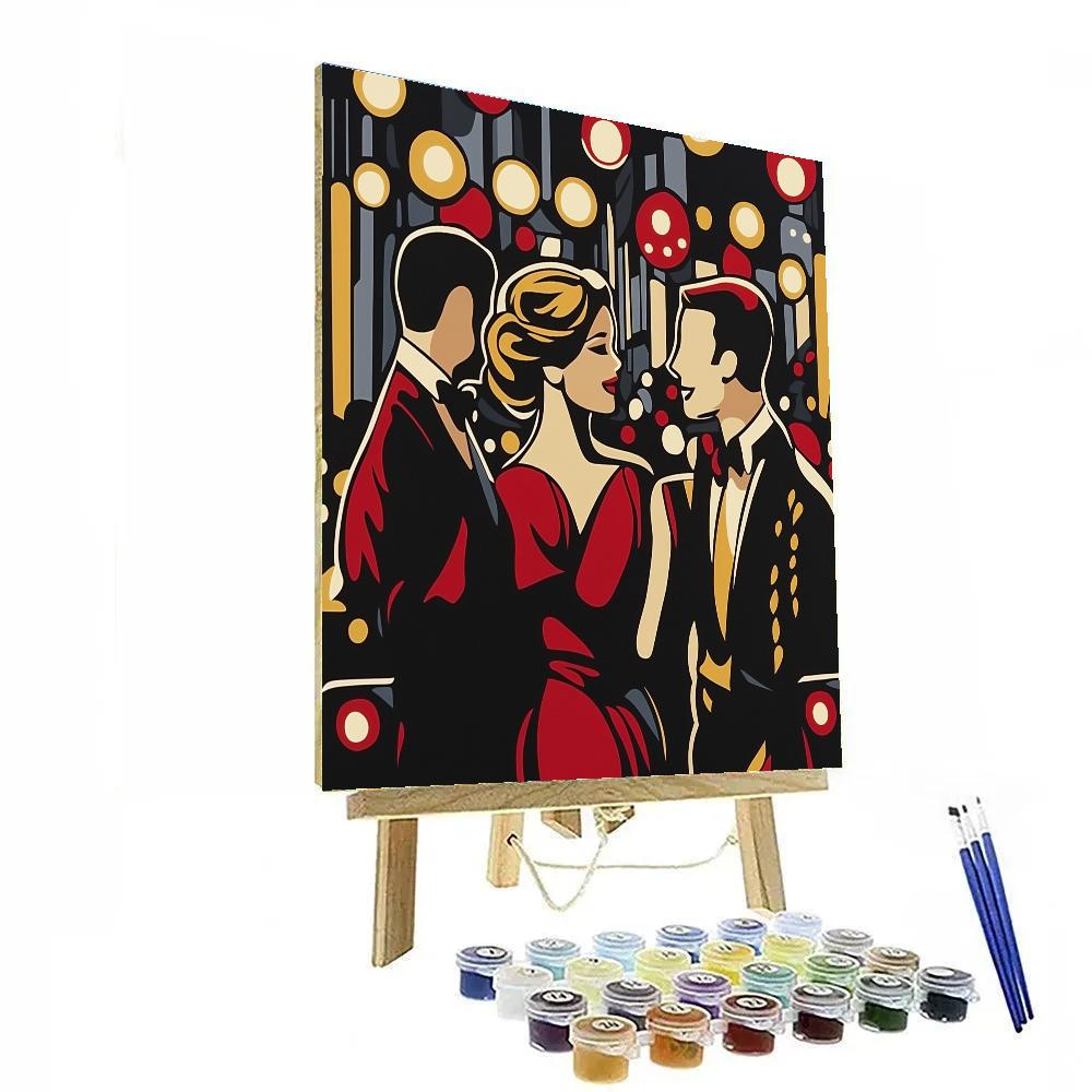 Henri De Toulouse-Lautrec Inspired Night Cabaret DIY paint by numbers