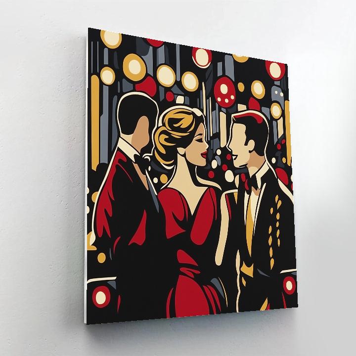 Henri De Toulouse-Lautrec Inspired Night Cabaret DIY paint by numbers