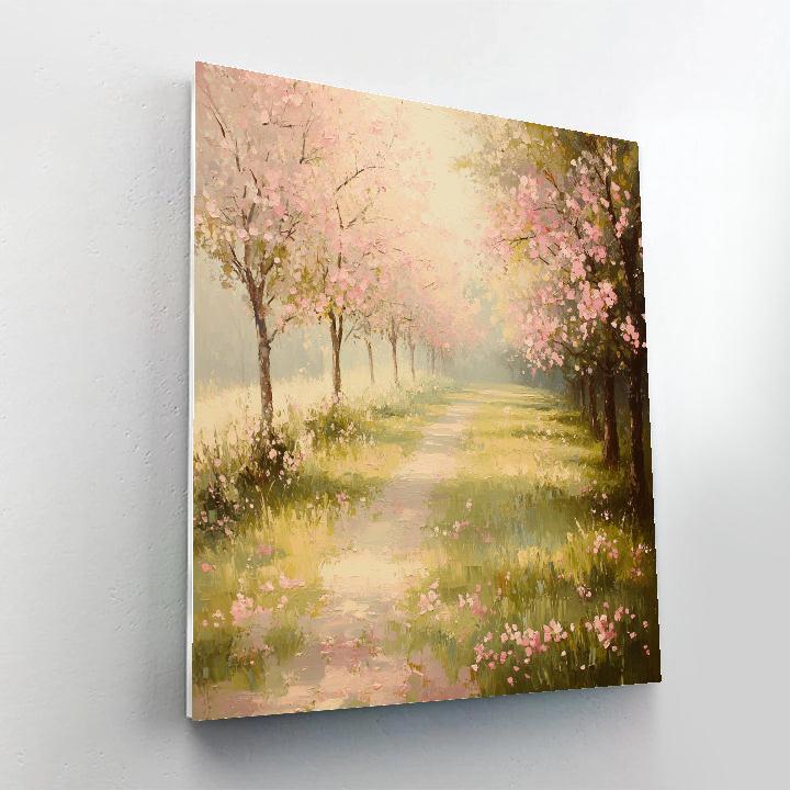 Claude Monet Inspired Apple Orchard In Blossom Painting by numbers kit