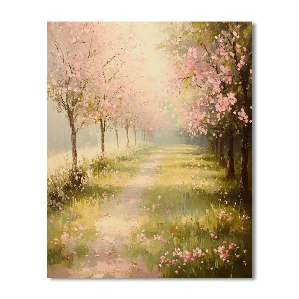 Claude Monet Inspired Apple Orchard In Blossom Painting by numbers kit