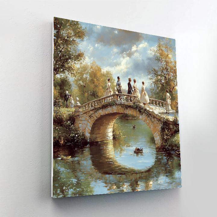 Thomas Gainsborough Inspired Elegant Bridge Walk Paint by numbers kits