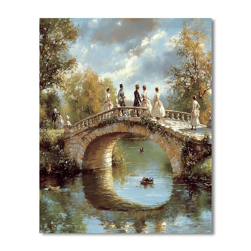 Thomas Gainsborough Inspired Elegant Bridge Walk Paint by numbers kits