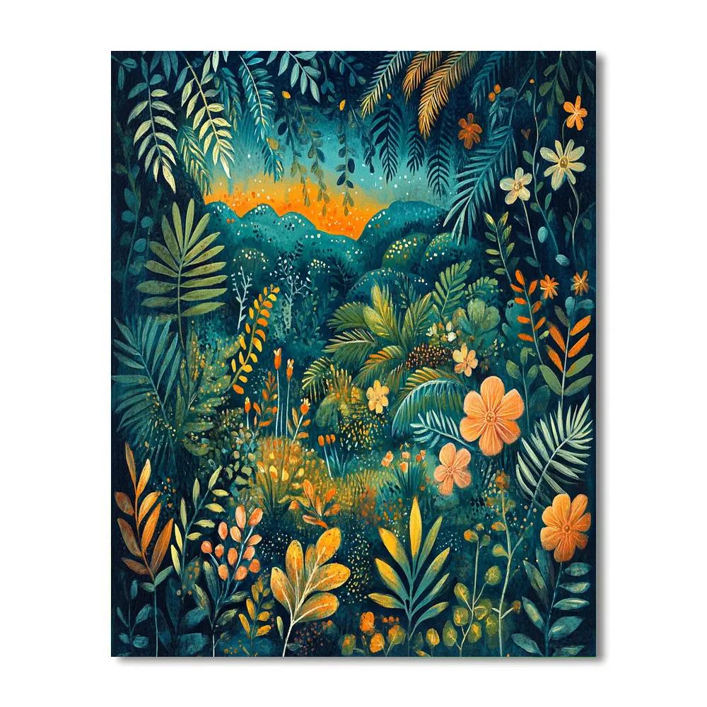 Henri Rousseau Inspired Jungle Parade Paint by numbers kits