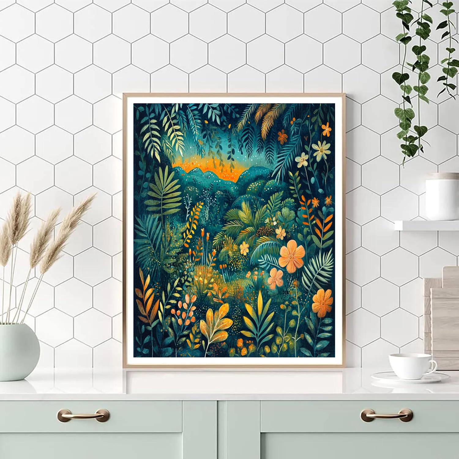 Henri Rousseau Inspired Jungle Parade Paint by numbers kits