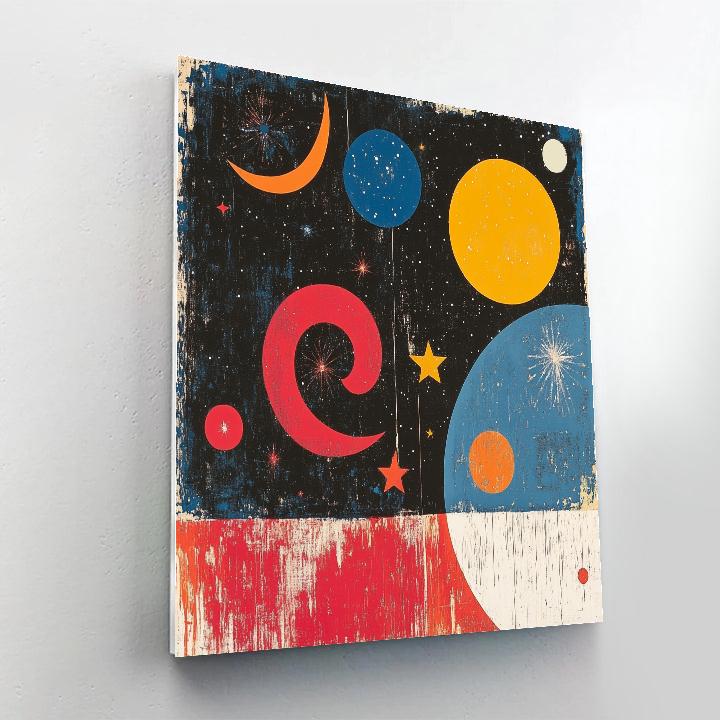 Joan Miró Inspired Cosmic Dance Of Planets DIY paint by numbers