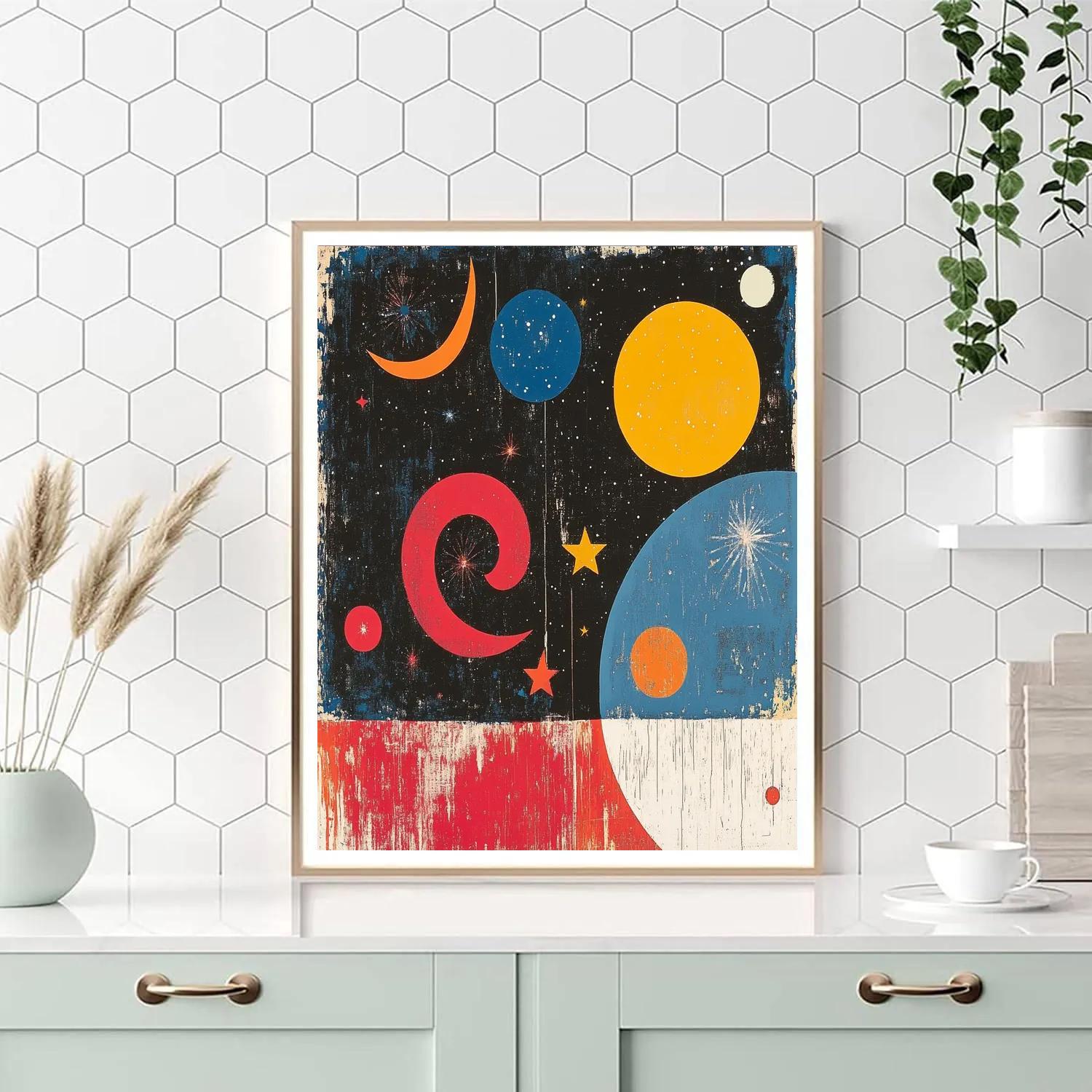Joan Miró Inspired Cosmic Dance Of Planets DIY paint by numbers