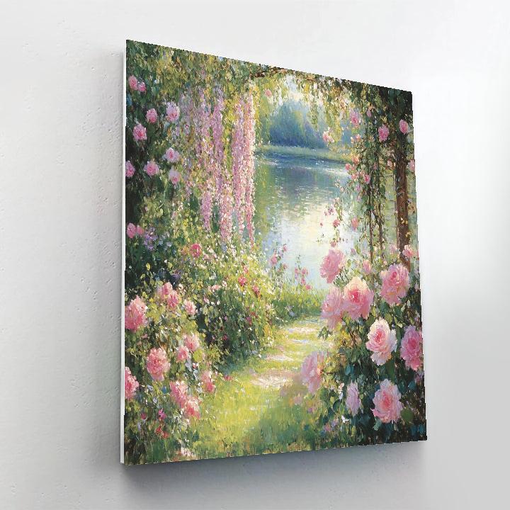 Monet Inspired Serene Garden paint by color
