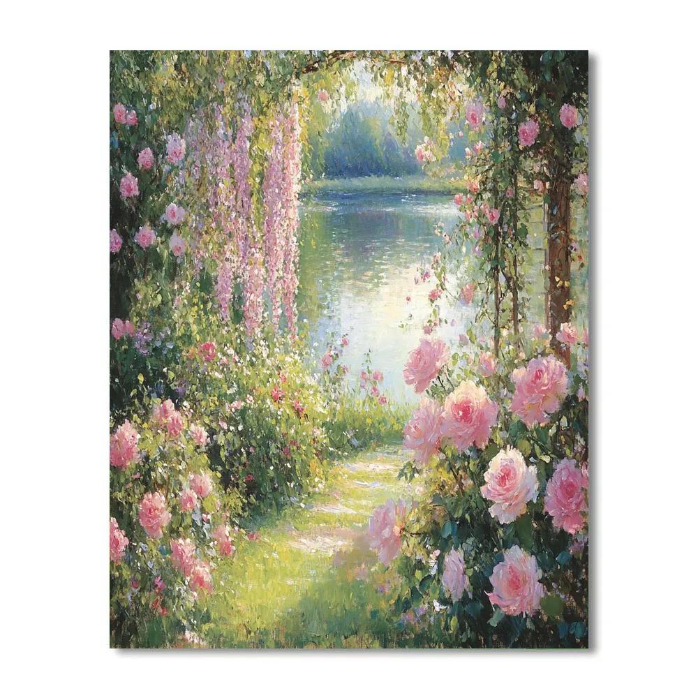 Monet Inspired Serene Garden paint by color