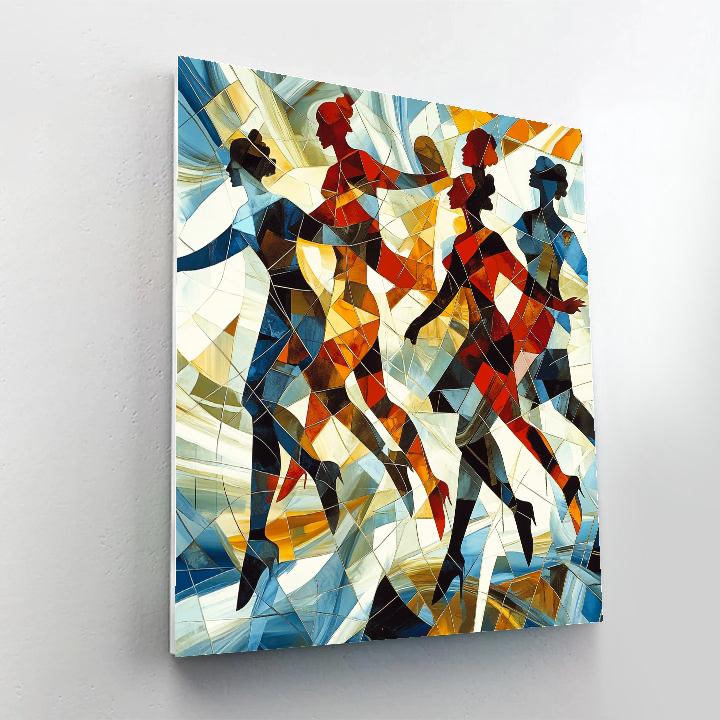 Picasso Inspired Abstract Dancers paint by number
