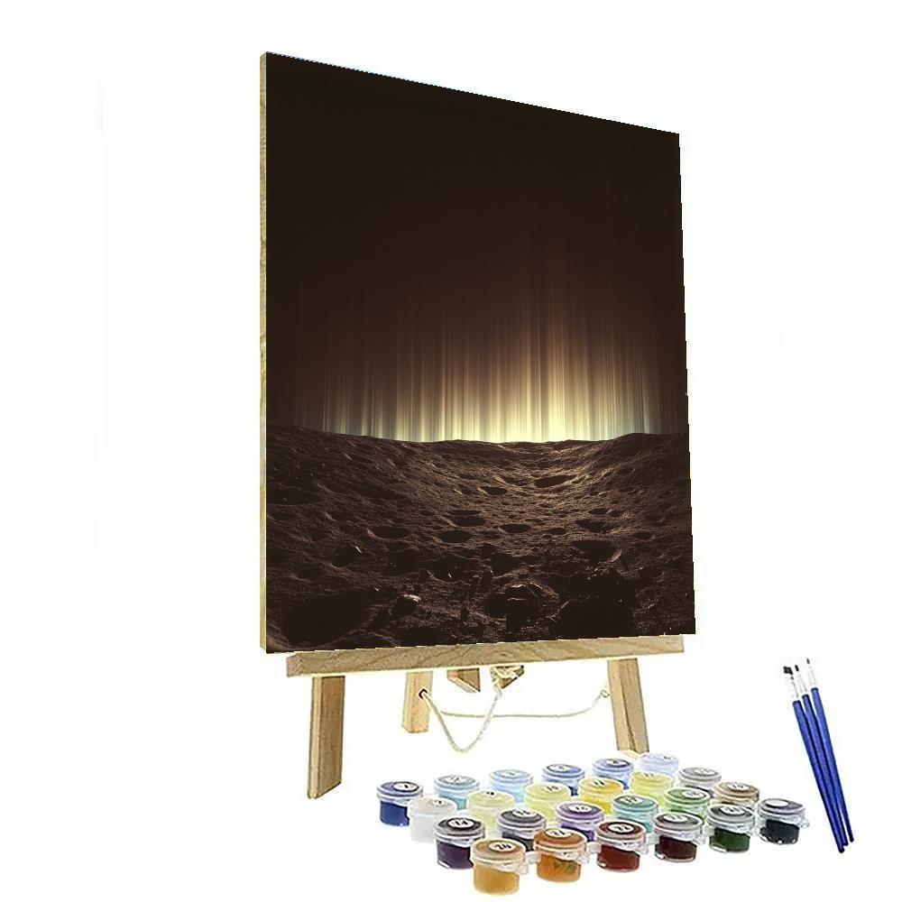 Caravaggio Inspired Aurora Veil Over Crater Paint by numbers art
