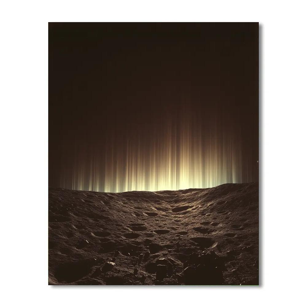 Caravaggio Inspired Aurora Veil Over Crater Paint by numbers art