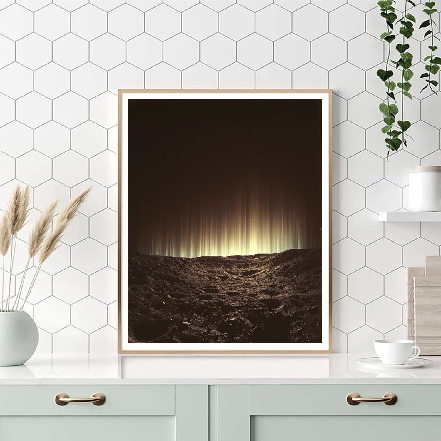 Caravaggio Inspired Aurora Veil Over Crater Paint by numbers art