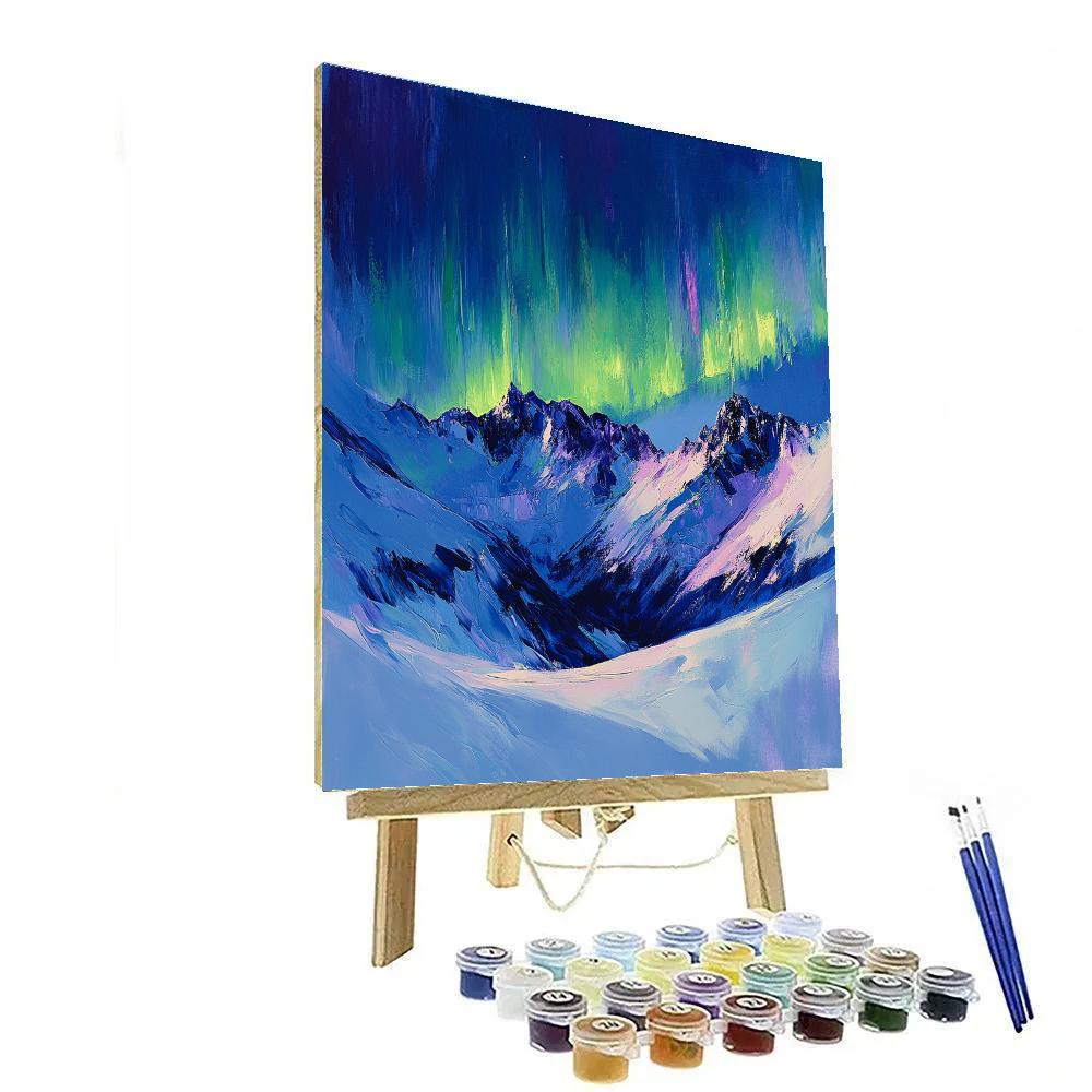 Edgar Degas Inspired Mountain Aurora Numbered painting kits