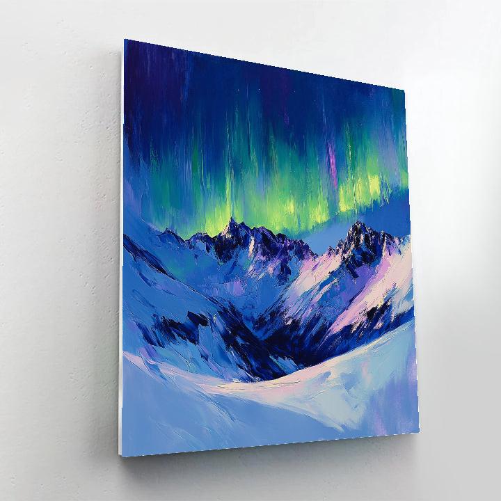 Edgar Degas Inspired Mountain Aurora Numbered painting kits