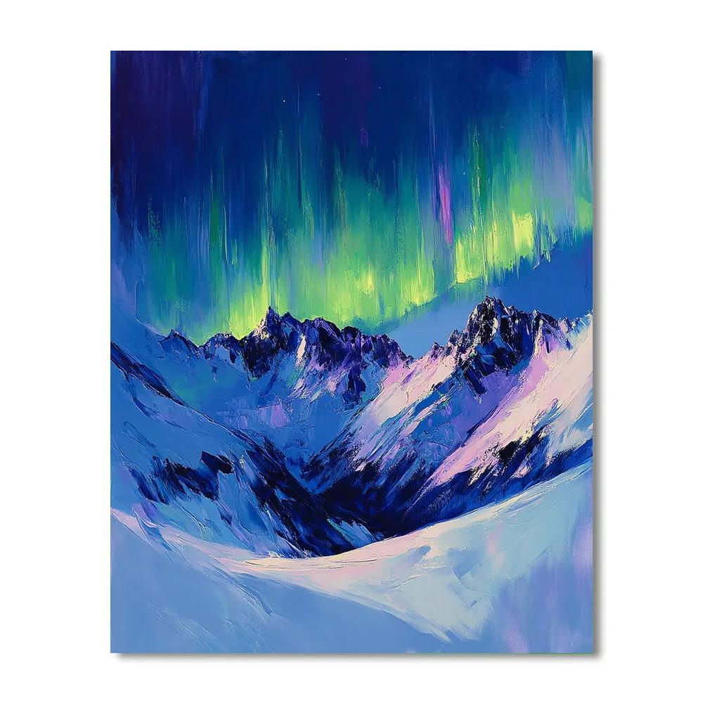 Edgar Degas Inspired Mountain Aurora Numbered painting kits