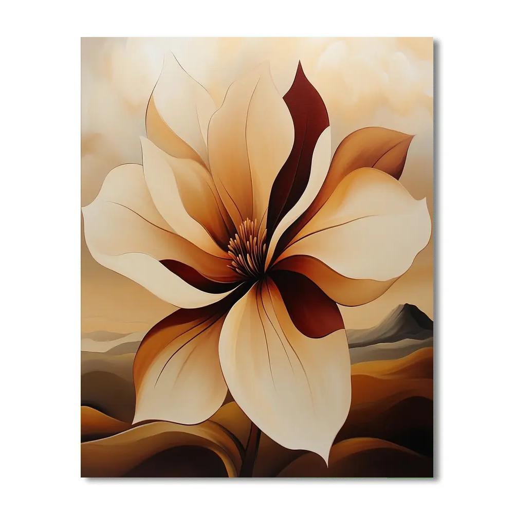 Georgia OKeeffe Inspired Desert Blooms Painting by numbers kit
