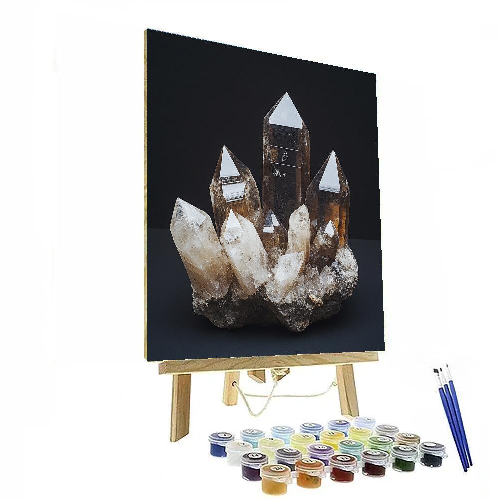 Caravaggio Inspired Quartz Cluster Reliquary paint by numbers