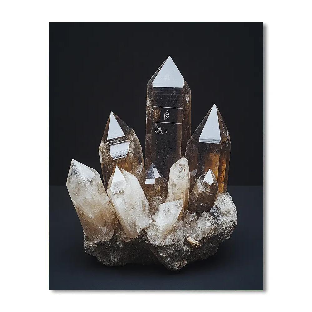 Caravaggio Inspired Quartz Cluster Reliquary paint by numbers