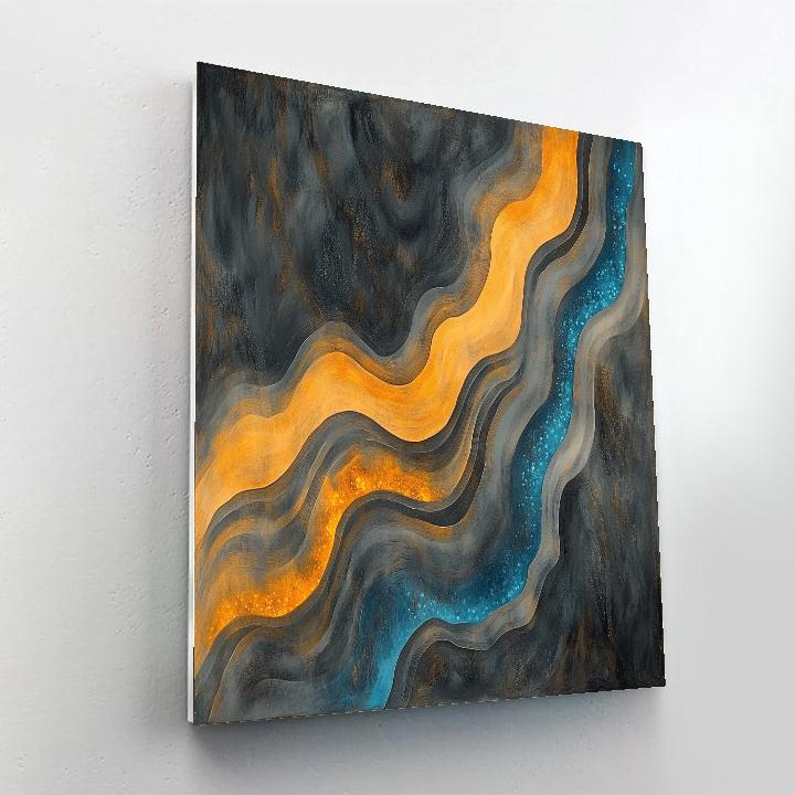 Edgar Degas Inspired Fossilized Aurora DIY paint by numbers