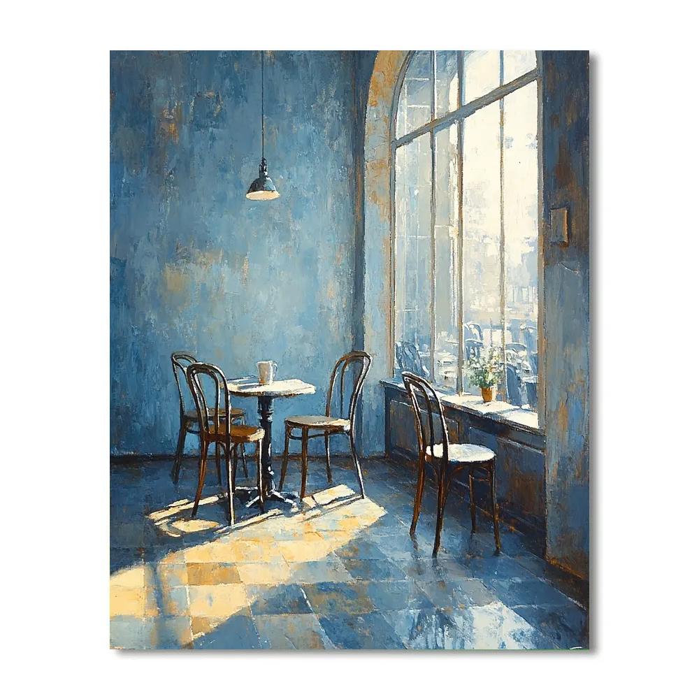 Edward Hopper Inspired Quiet Cafe At Dawn Paint by numbers art