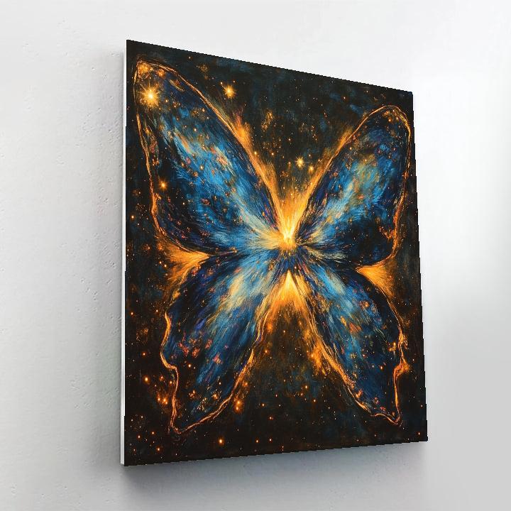 Edgar Degas Inspired Butterfly Nebula paint by numbers