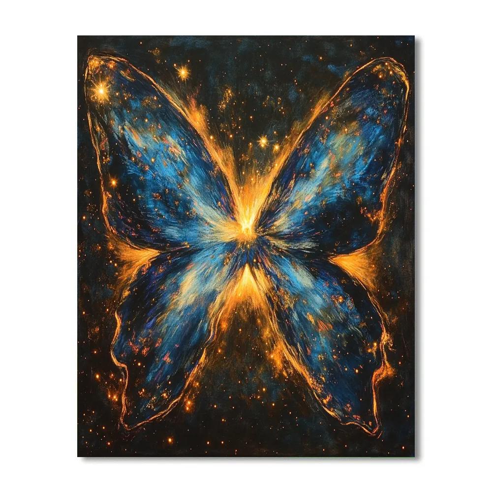 Edgar Degas Inspired Butterfly Nebula paint by numbers