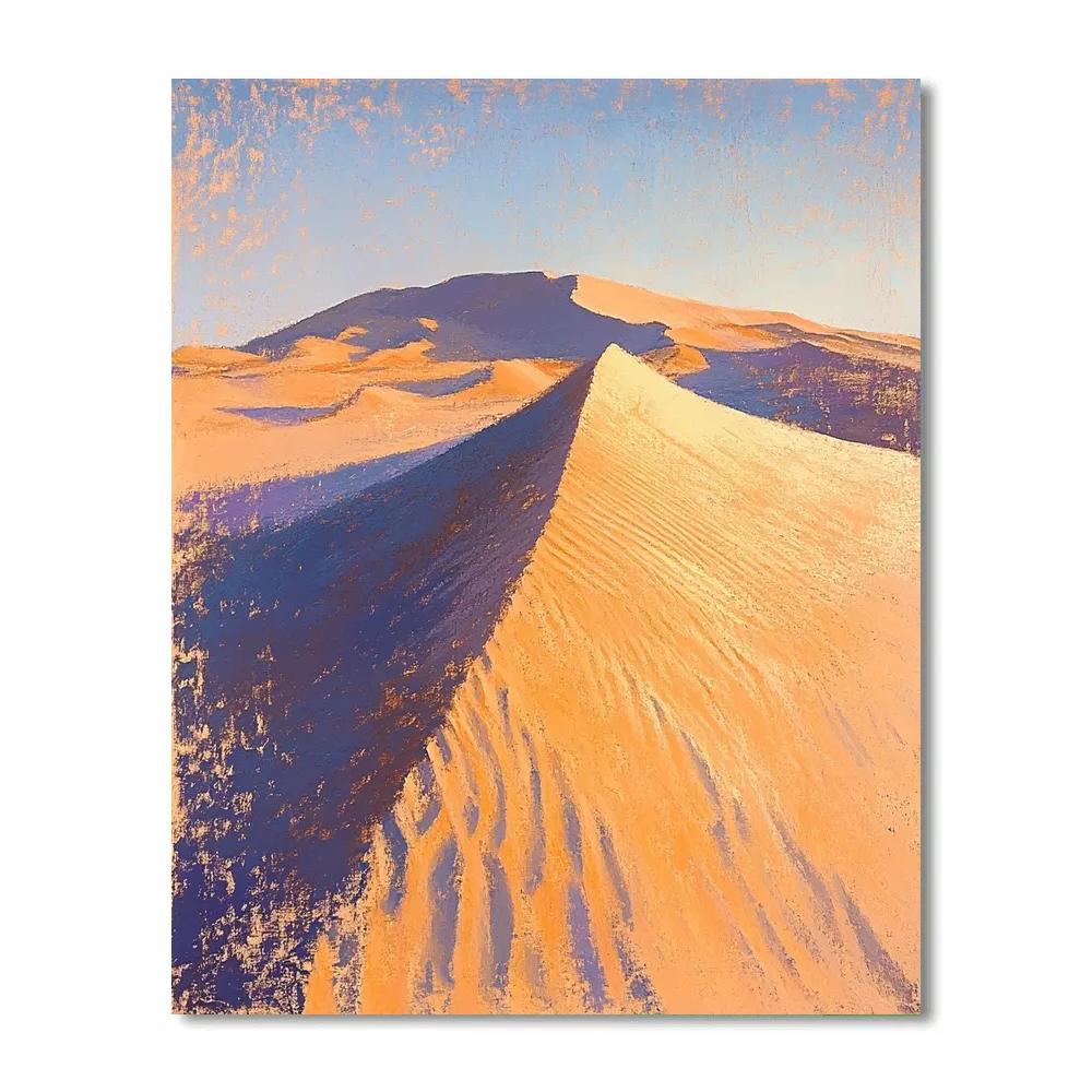 Edgar Degas Inspired Sand Dune Echoes paint by numbers