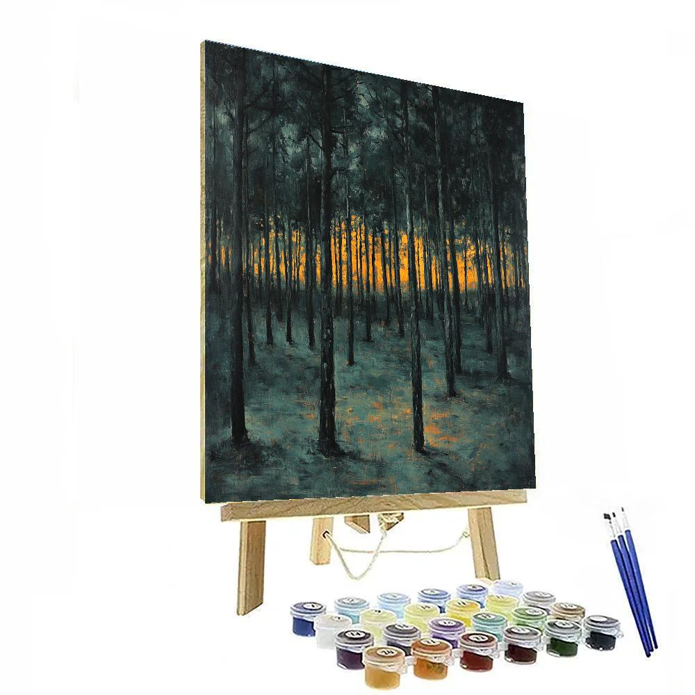 Edgar Degas Inspired Pinewood Nocturne paint by number