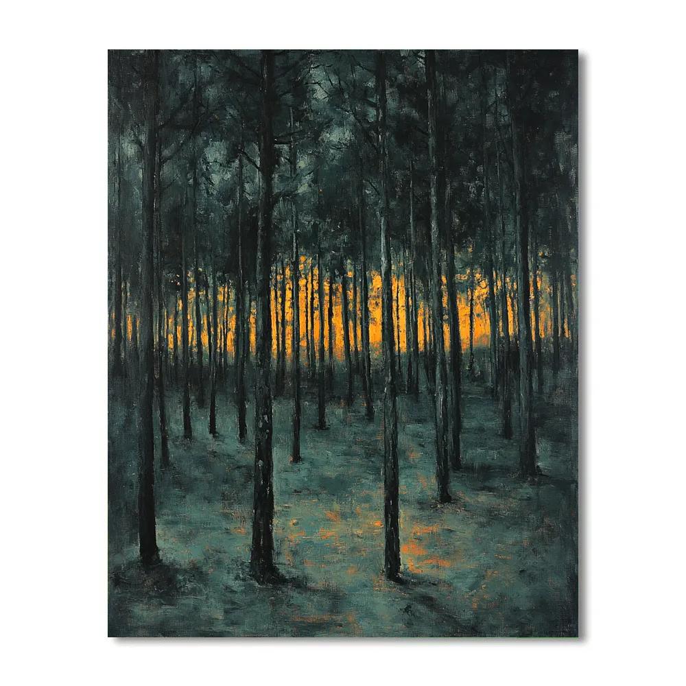 Edgar Degas Inspired Pinewood Nocturne paint by number