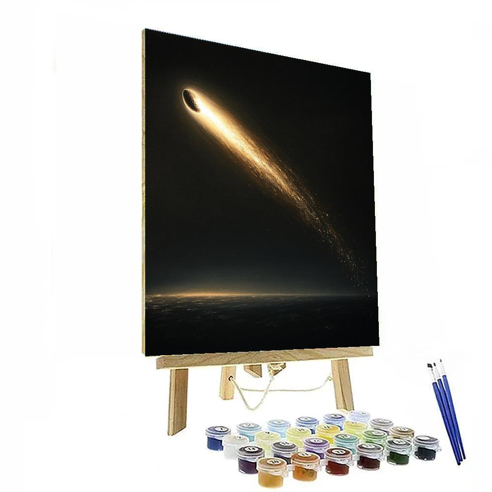 Caravaggio Inspired Celestial Comet paint by numbers