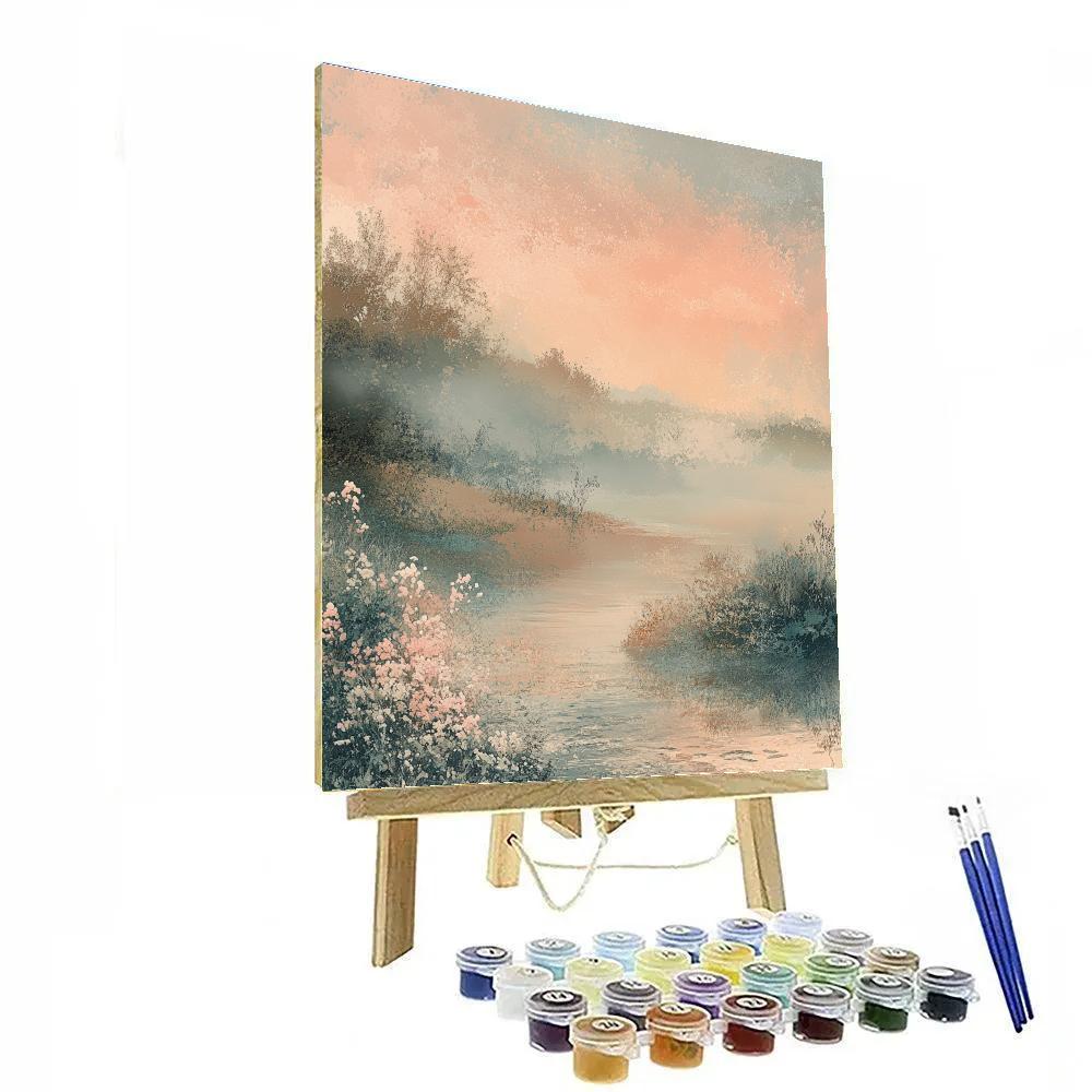 Edgar Degas Inspired Whispering Morning Mist paint by numbers