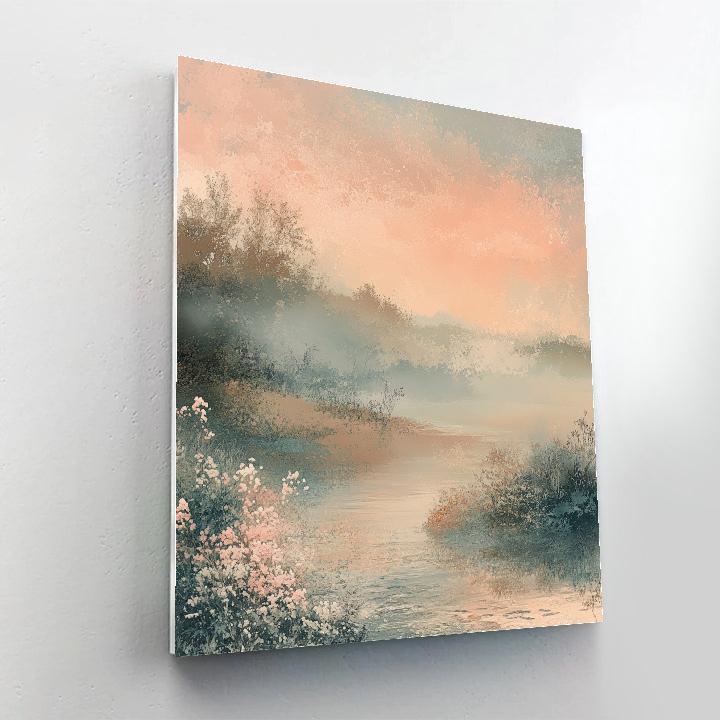 Edgar Degas Inspired Whispering Morning Mist paint by numbers