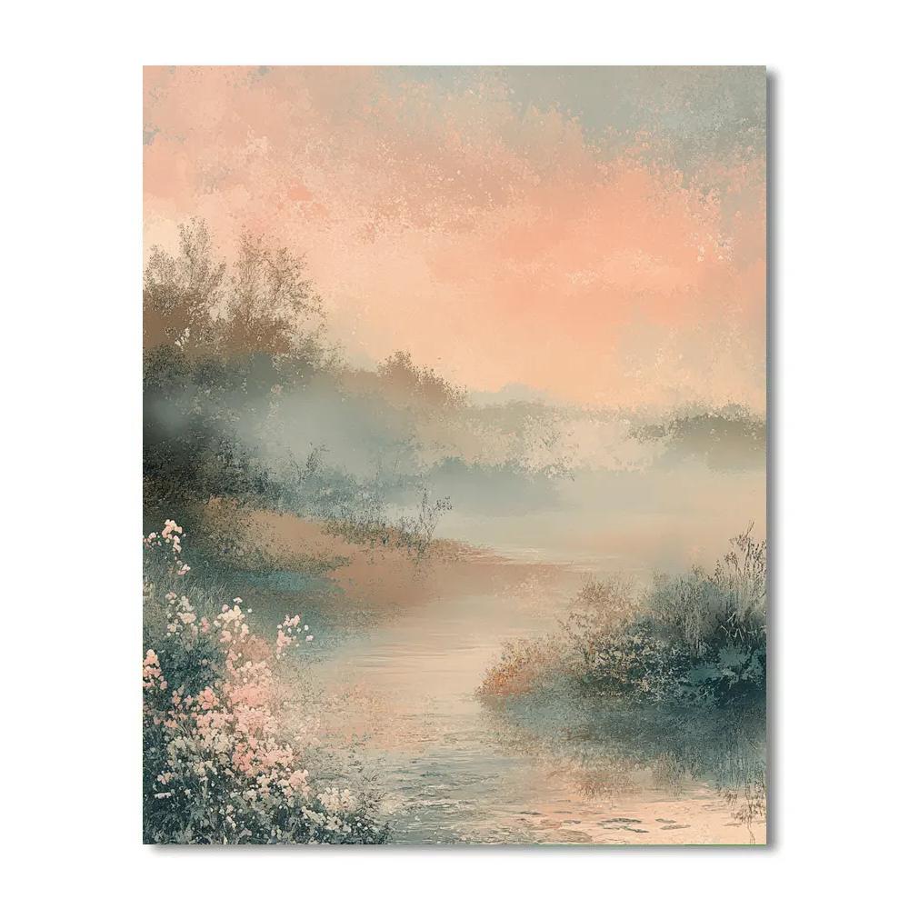 Edgar Degas Inspired Whispering Morning Mist paint by numbers