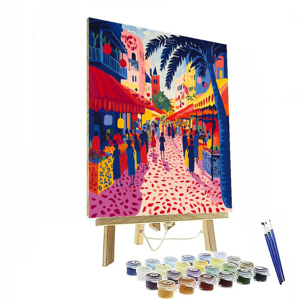 Matisse Inspired Colorful Market paint by number
