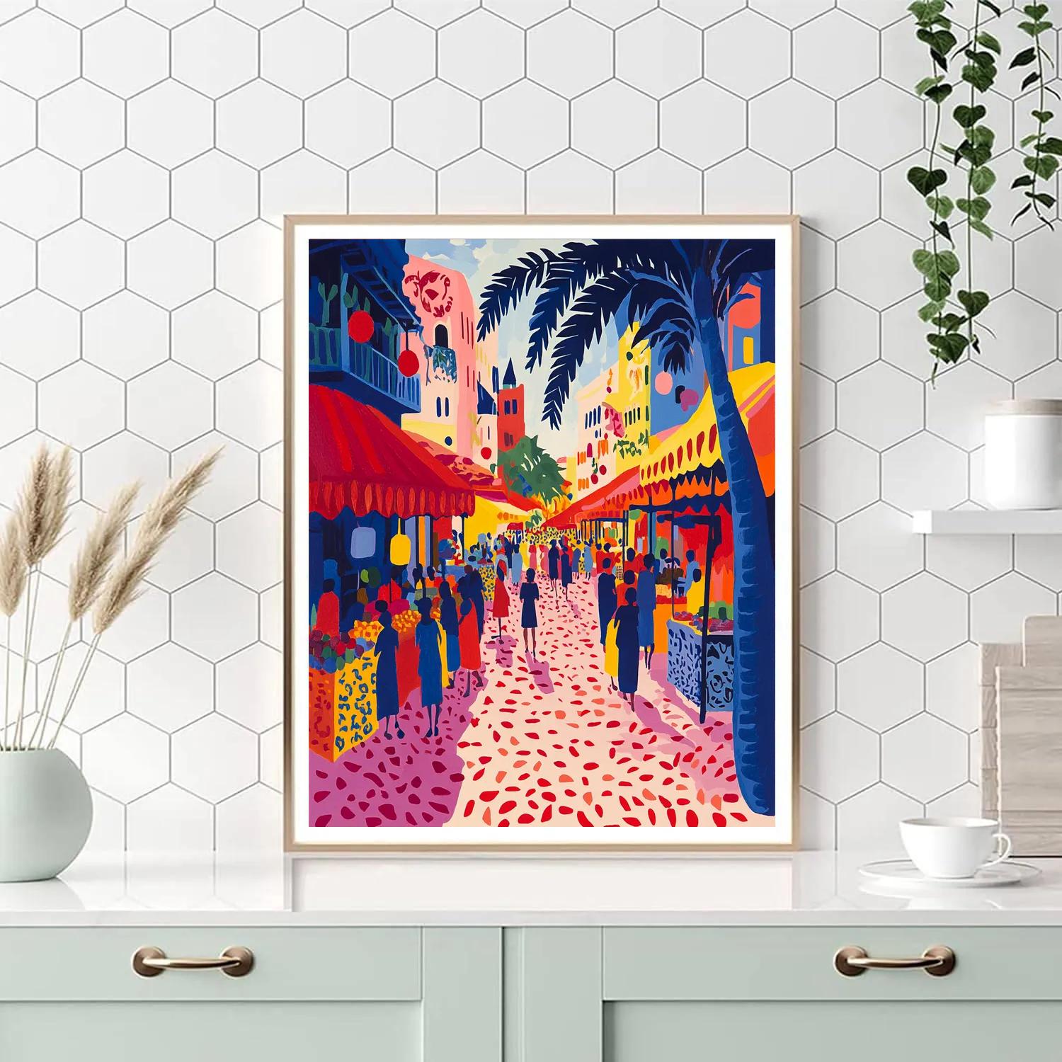 Matisse Inspired Colorful Market paint by number