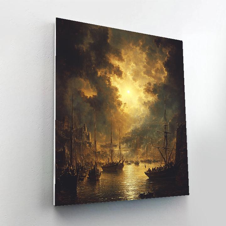 Caravaggio Inspired Stormy Harbor Paint by numbers kits