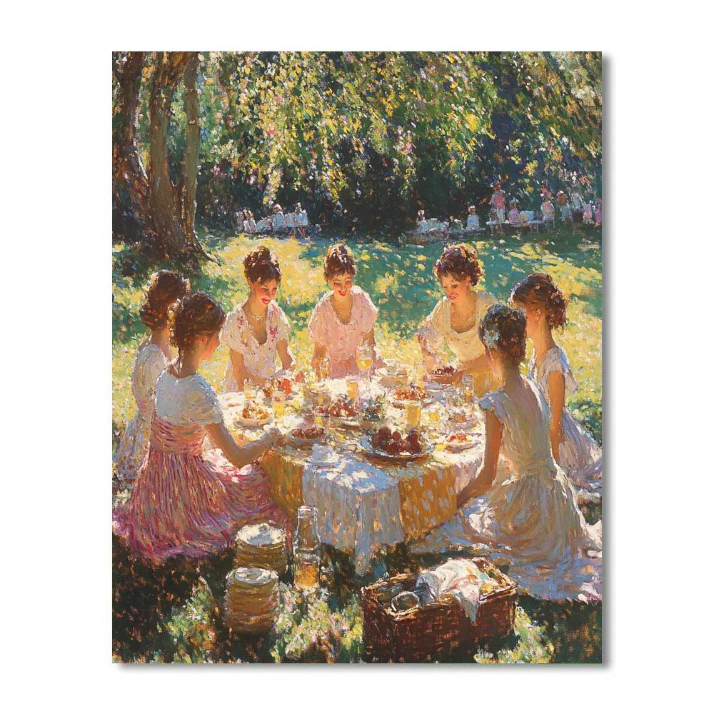 Renoir Inspired Summer Picnic painting number kit
