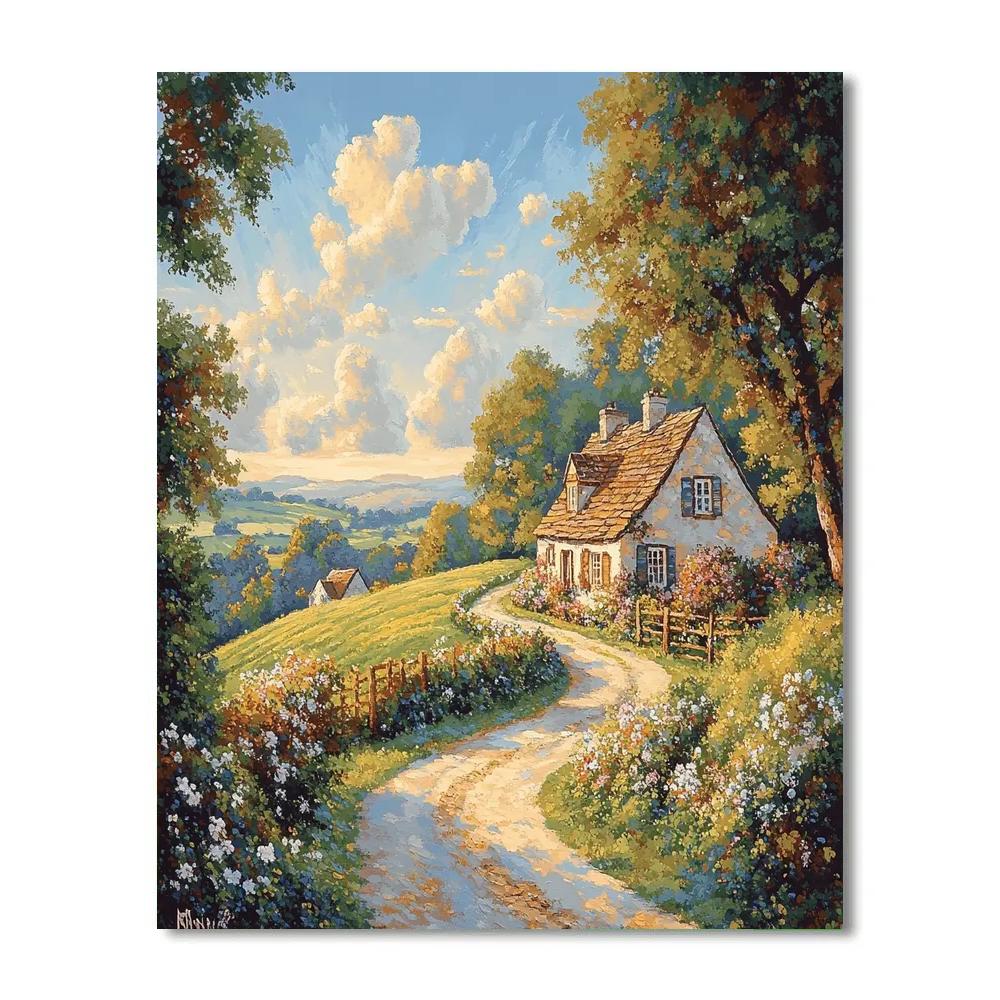 John Constable Inspired Countryside Morning Numbered painting kits